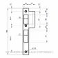 YALE P3352CDLSS OPTIMUM/INDURO STRIKE KIT - LEFT HAND STANDARD STRIKE