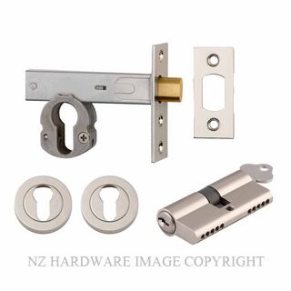 IVER 22158K60KKER DEADBOLT EURO 60MM KEY/KEY ROUND ESC POLISHED NICKEL