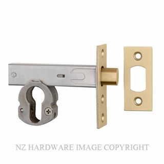 IVER 22160 DEADBOLT EURO 60MM BRUSHED GOLD