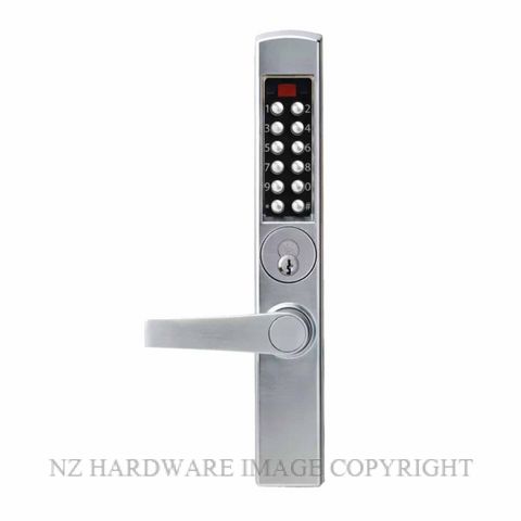 DORMAKABA E3065MSNL-626-41 9400000002140 E-PLEX 3065 NARROW STYLE LEVER SATIN CHROME