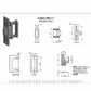 DORMAKABA RB111SCP 9400000011053 ROLLER BOLT SATIN STAINLESS