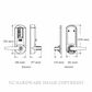 DORMAKABA 5031XKWL-26D-41 9400000000760 SIMPLEX 70MM W LEVER DK SATIN CHROME