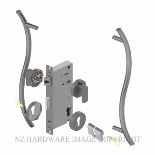 YALE PTR82525/147/450 DC PP PULL HANDLE LOCK KITS POPULAR POWDERCOAT