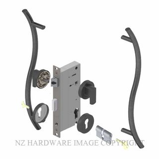 YALE PTR82525/147/450 DC SP PULL HANDLE LOCK KITS SPECIAL POWDERCOAT