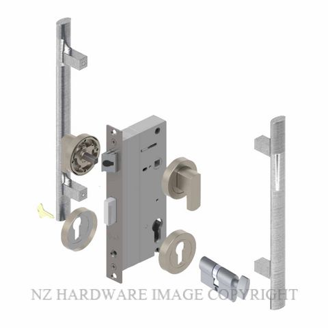 YALE PTR82526/141 CT SC PULL HANDLE LOCK KITS SATIN CHROME