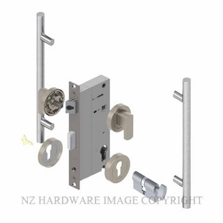 YALE PTR82526/142 CT SC PULL HANDLE LOCK KITS SATIN CHROME