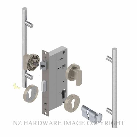 YALE PTR82526/142 CT SC PULL HANDLE LOCK KITS SATIN CHROME