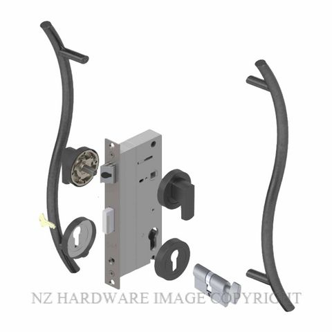 YALE PTR82526/147/450 CT SP PULL HANDLE LOCK KITS SPECIAL POWDERCOAT