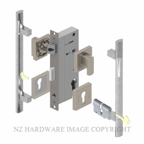 YALE PTS82401/141 DC SC PULL HANDLE LOCK KITS SATIN CHROME