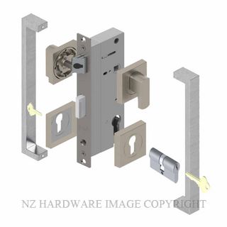 YALE PTS82401/143 DC SC PULL HANDLE LOCK KITS SATIN CHROME