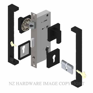 YALE PTS82401/143 DC MB PULL HANDLE LOCK KITS MATT BLACK