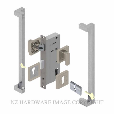 YALE PTS82401/146 DC SC PULL HANDLE LOCK KITS SATIN CHROME