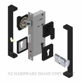 YALE PTS82402/143 CT MB PULL HANDLE LOCK KITS MATT BLACK