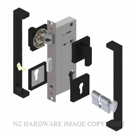 YALE PTS82402/143 CT MB PULL HANDLE LOCK KITS MATT BLACK