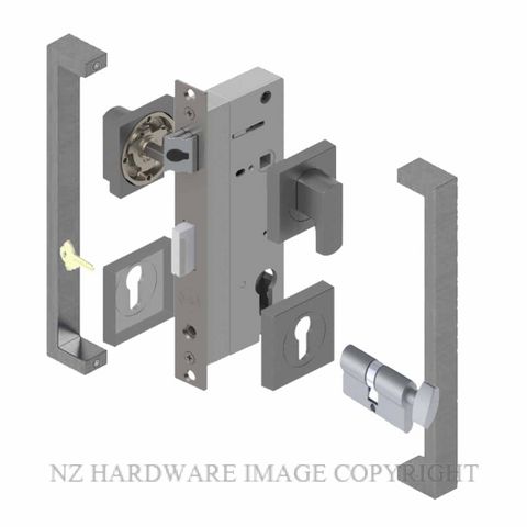 YALE PTS82402/143 CT PP PULL HANDLE LOCK KITS POPULAR POWDERCOAT