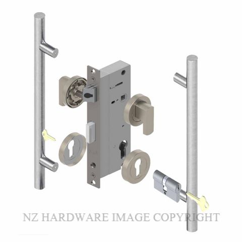 YALE PTR82401/142 DC SC PULL HANDLE LOCK KITS SATIN CHROME