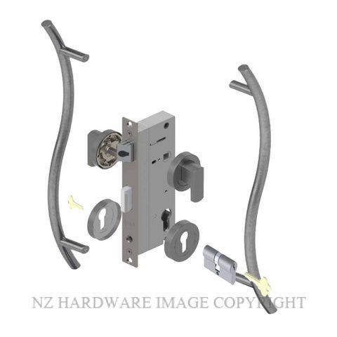 YALE PTR82401/147 DC PP PULL HANDLE LOCK KITS POPULAR POWDERCOAT