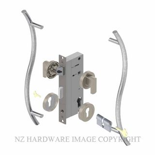 YALE PTR82401/147 DC SC PULL HANDLE LOCK KITS SATIN CHROME