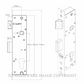 YALE PTR82401B DC MB LATCHING LOCK KIT MATT BLACK