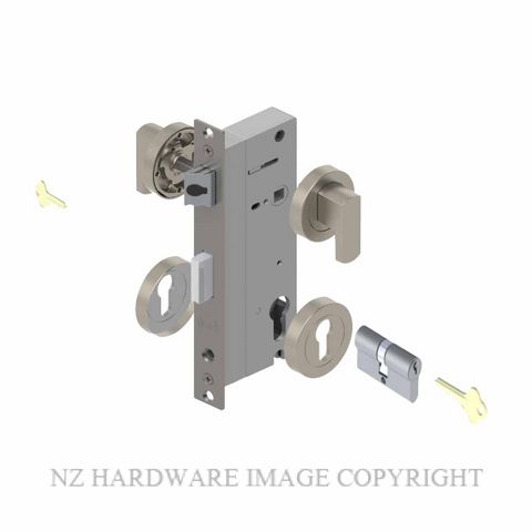 YALE PTR82401BHNI DC BN LATCHING LOCK KIT BRUSHED NICKEL
