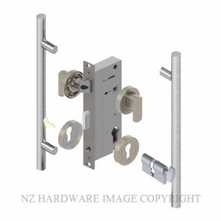 YALE PTR82402/142 CT SC PULL HANDLE LOCK KITS SATIN CHROME
