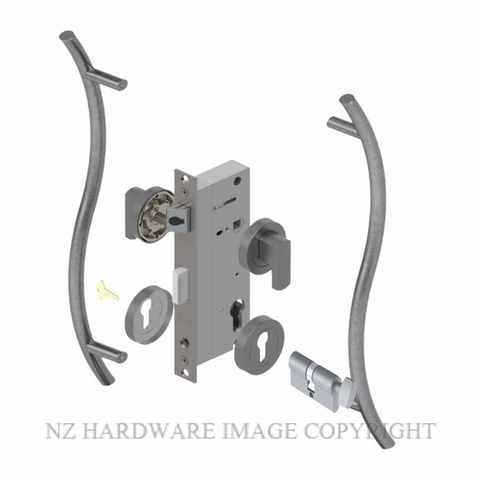 YALE PTR82402/147/450 CT PP PULL HANDLE LOCK KITS POPULAR POWDERCOAT