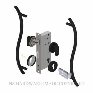 YALE PTR82402/147/450 CT MB PULL HANDLE LOCK KITS MATT BLACK