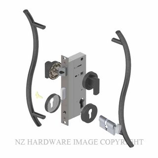 YALE PTR82402/147/450 CT SP PULL HANDLE LOCK KITS SPECIAL POWDERCOAT