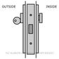 LEGGE 990 D1 DEADBOLTS SATIN CHROME