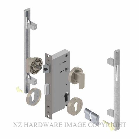 YALE PTR82525/141 DC SC PULL HANDLE LOCK KITS SATIN CHROME