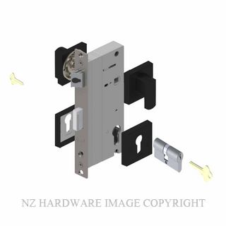 YALE PTS82501B DC MB LATCHING LOCK KIT MATT BLACK