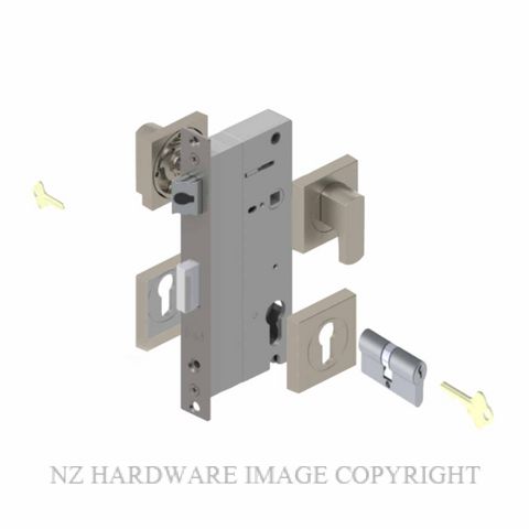 YALE PTS82501B DC BN LATCHING LOCK KIT BRUSHED NICKEL