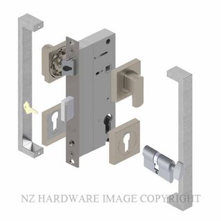 YALE PTS82502/143 CT SC PULL HANDLE LOCK KITS SATIN CHROME