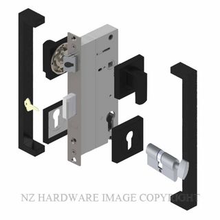 YALE PTS82502/143 CT MB PULL HANDLE LOCK KITS MATT BLACK