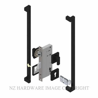 YALE PTS82502/146/600B CT MB PULL HANDLE LOCK KITS MATT BLACK