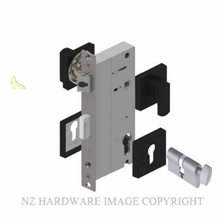 YALE PTS82502B CT MB LATCHING LOCK KIT MATT BLACK