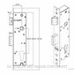 YALE PTS82502B CT MB LATCHING LOCK KIT MATT BLACK