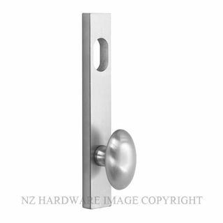 MILES NELSON MNC151N/K NARROW STYLE PLATE WITH KNOB SATIN CHROME