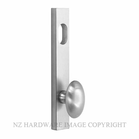 MILES NELSON MNC151N/K NARROW STYLE PLATE WITH KNOB SATIN CHROME