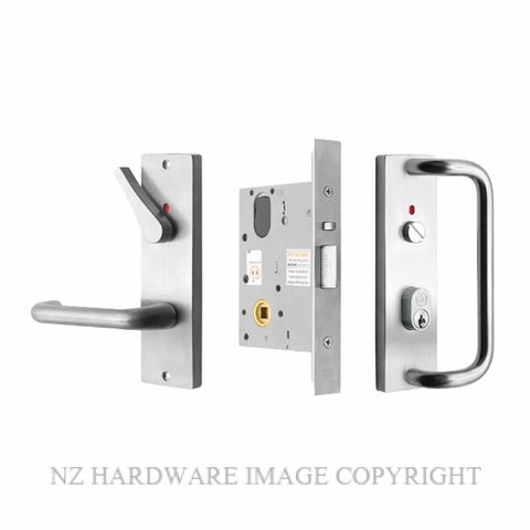 MILES NELSON MNCKITPRDASP DUAL FUNCTION BATHROOM PRIVACY KIT SATIN CHROME