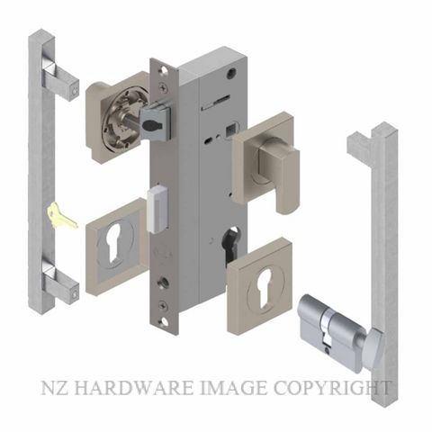 YALE PTS82402/145 CT SC PULL HANDLE LOCK KITS SATIN CHROME