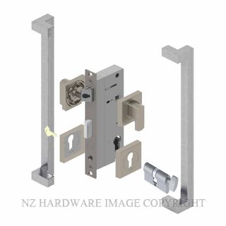 YALE PTS82402/146 CT SC PULL HANDLE LOCK KITS SATIN CHROME