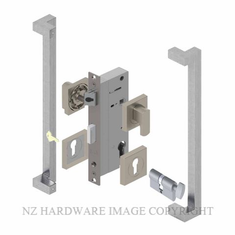 YALE PTS82402/146 CT SC PULL HANDLE LOCK KITS SATIN CHROME
