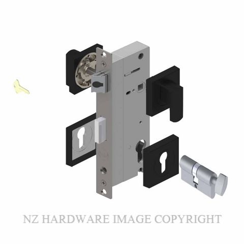 YALE PTS82402B CT MB LATCHING LOCK KIT MATT BLACK