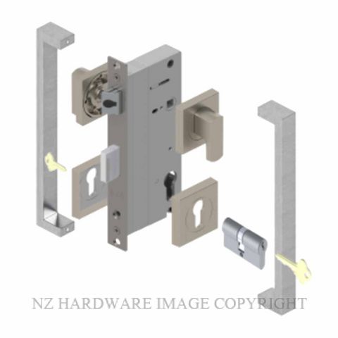 YALE PTS82501/143 DC SC PULL HANDLE LOCK KITS SATIN CHROME