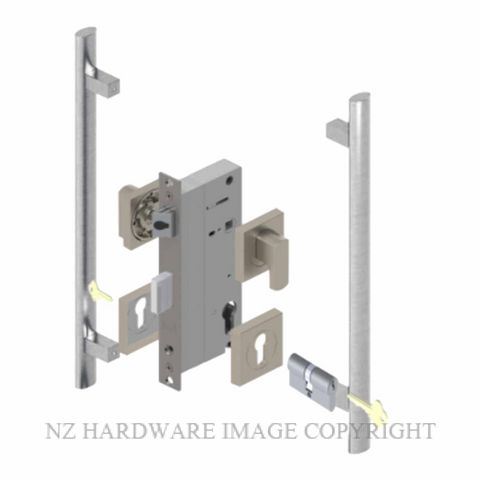YALE PTS82501/141 DC SC PULL HANDLE LOCK KITS SATIN CHROME
