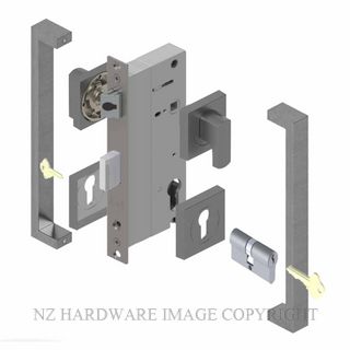 YALE PTS82501/143 DC PP PULL HANDLE LOCK KITS POPULAR POWDERCOAT