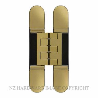 CEAM BAC1431PB 3D ADJUSTABLE CONCEALED DOOR HINGE POLISHED BRASS