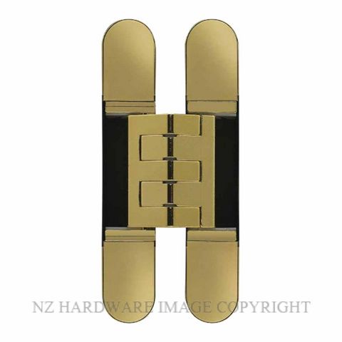 CEAM BAC1431PB 3D ADJUSTABLE CONCEALED DOOR HINGE POLISHED BRASS