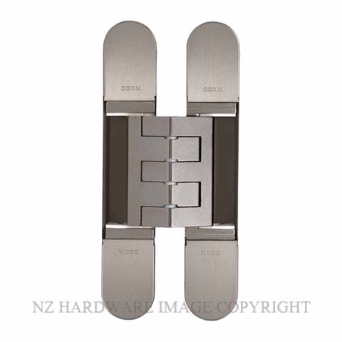 CEAM BAC1431SN 3D ADJUSTABLE CONCEALED DOOR HINGE SATIN NICKEL